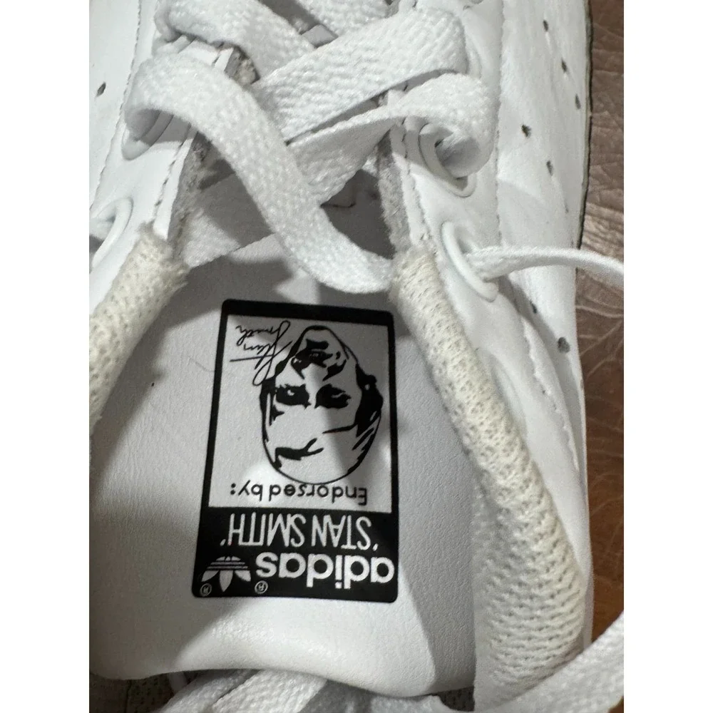 Adidas Stan Smith Leather Shoes White Black Logo‎ Tape Men's/Women's